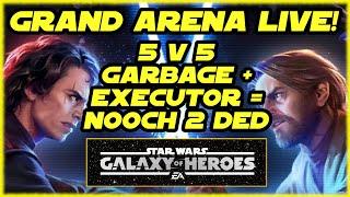 SWGOH Grand Arena - Opponent Garbage D with Executor is DEATH TO NOOCH.  No skill needed.