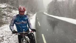 Snow during ride