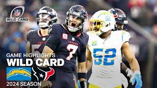 Los Angeles Chargers vs. Houston Texans | 2024 Wild Card Game Highlights