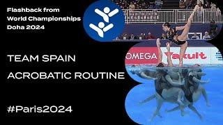 Paris 2024 Olympic Bronze Medalist Team Spain Routine from World Championships