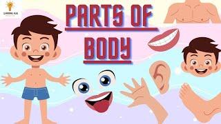 Kids vocabulary - Body - parts of the body - Learn English for kids - English educational video