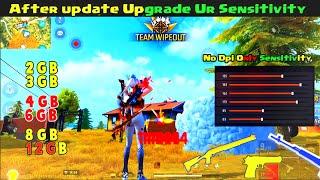 AFTER UPDATE UPGRADE YOUR SENSITIVITY AND FIRE BUTTON SIZE //  AFTER UPDATE NEW HEADSHOT SENSI 