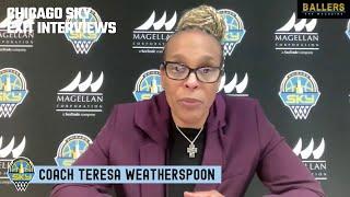 Coach Teresa Weatherspoon: Chicago Sky Exit Interview | September 20, 2024