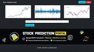 Build a Stock Prediction Portal – Django, React & Machine Learning