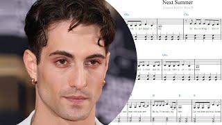 Damiano David — Next Summer — Piano Sheet Music