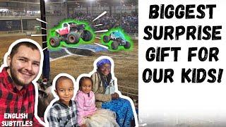 Taking our kids to their FIRST EVER Monster Truck show! (were they scared)