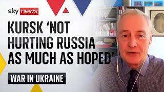 Kursk incursion 'not hurting Russia as much as hoped' says Professor Michael Clarke