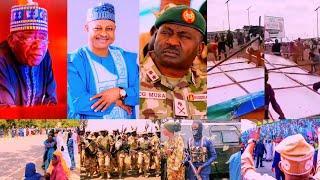 REVOLUTION Begins As KADUNA Muslims Reject TINUBU, Burn Down His 2027 Billboard As Rented Crowd Expo