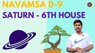 Saturn in 6th House in D-9 Navamsa Chart - Vedic Astrology