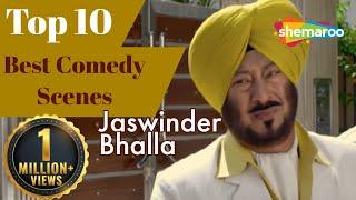 Best Comedy Scenes Jaswinder Bhalla | Top10 Punjabi Movies Funny Scenes | B N Sharma | Binnu Dhillon