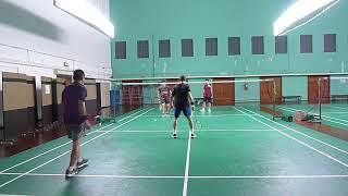 27Aug24 CRC Badminton Ong Hock Aik/Tan Heap Chee vs Lim Hoe Kheng/Michael Toh Teik Ghee