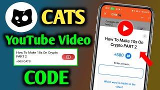 How To Make 10x On Crypto Part 2 Cats YouTube Video Code | How To Make 10x On Crypto Part 2 Code