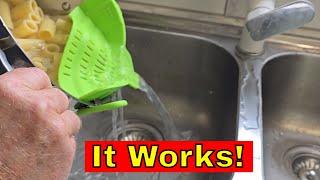 All Purpose Strainer Your Kitchen Essential Original Strainer for Pots, Pans, and Bowls