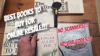 The Best Books to Buy For Resale Online! Books Without Bar Codes