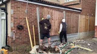 Time Lapse Landscaping - Paving in the Floods