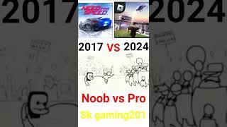 2017 vs 2024 Need for speed vs Roblox 100m vs 10m download noob vs pro #short @Sk201..k