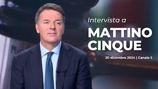 Matteo Renzi ospite a Mattino 5 | 20/12/2024