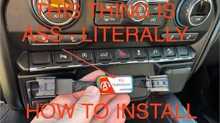 2019+ Silverado Autostart/Stop Eliminator/Disabler Install - DON’T BUY THIS ONE!!