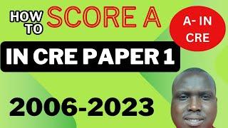 KCSE 2025 CRE PAPER 1 ANALYSIS.A IS YOUR GRADE IN CRE