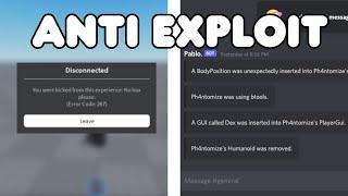 How To Make An Advanced Anti Exploit On Roblox