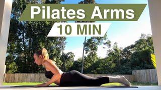 10 MIN TONED ARMS PILATES WORKOUT / No Equipment