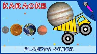  Karaoke Planets ORDER Song  | Children Planet Rhymes | Solar System SONG | 8 Planets order Song