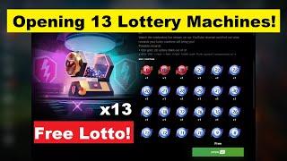 WoT Blitz Free Lottery - Opening 13 Lottery Machines!!! Hunt for 100 000 Gold and Tank FVE Defender!