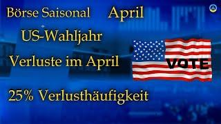 Börse Saisonal I April 24 Verluste in 25% aller Aprilmonate seit 1949