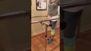 Amputee first time walking