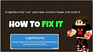 ( LOGIN SECURITY ) Your Username Contains Illegal Characters | how To Add Login Register Plugin