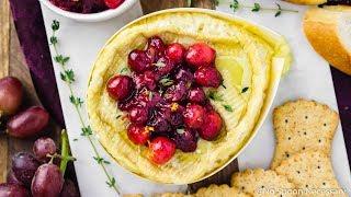Baked Camembert with Cranberry Compote - No Spoon Necessary