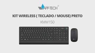 Desempenho Sem Limites: Conheça o Kit Wireless Preto KMW150 da APP-TECH | Análise Detalhada