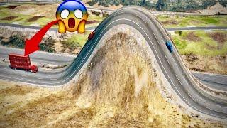 Cars vs Giant Bulge - OMG  ( Crash Games ) BeamNG.Drive