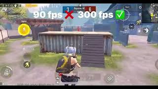 90fps vs 300 fps in pubg mobile tdm fight #shorts #fps #pubg #bgmi