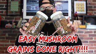 Perfect Mushroom Grains Every time!!! | No Soak No Simmer Grain Tek