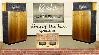 king absolute bass klipschorn ak6 speaker exposes a away technical