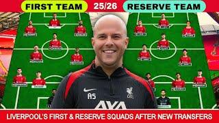 Liverpool's FIRST & RESERVE Squad after New Transfers in 2025/26 Season