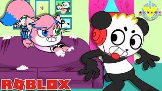 We're BAD CATS causing TROUBLE in Roblox! Let's Play with Alpha Lexa & Combo Panda