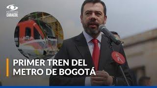 Carlos Fernando Galán presenta el primer tren del metro de Bogotá: ¿cuándo llega a la ciudad?