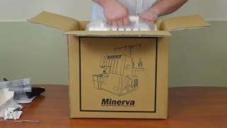 Распаковка коверлока Minerva M3000CL