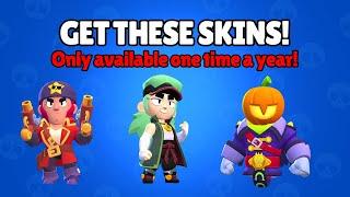 Get these EXCLUSIVE Seasonal Skins In Brawl Stars!