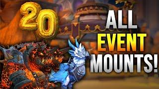 EVERY MOUNT You Can Get From The 20th ANNIVERSARY EVENT! World of Warcraft: The War Within