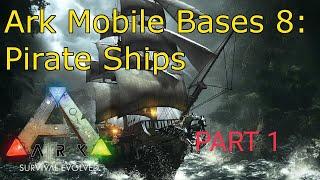 How to build a pirates ship part 1 || ark mobile||