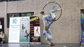 CatWalk VI ReLoaded - aerial hoop duet, Олеся Васильева и Евгения Морозова