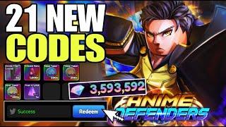 *NEW UPDATE 7* ROBLOX ANIME DEFENDERS CODES 2024 | ANIME DEFENDERS CODES | ANIME DEFENDERS CODE