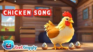 Chicken song for kids| Chicken Dance| GetGiggly Nursery Rhymes and Kids Songs