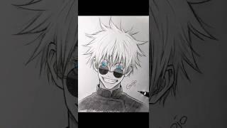 anime drawing art new  | gojo anime drawing | anime tranding #trending #shorts #art #drawing