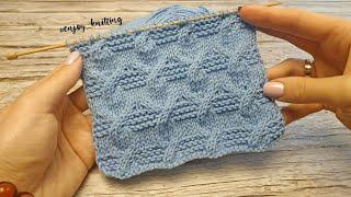 ОРИГИНАЛЬНЫЙ Узор Спицами Косы с Платочной вязкой | Aran Cable knitting stitch pattern