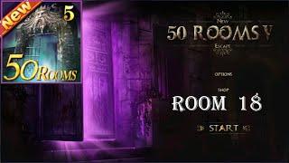 New 50 Rooms Escape V level 18 walkthrough.