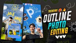 OUTLINE DRAWING PHOTO EDITING | INSTAGRAM STORIES TRENDING OUTLINE ART  PHOTO EDITING | STORY IDEAS